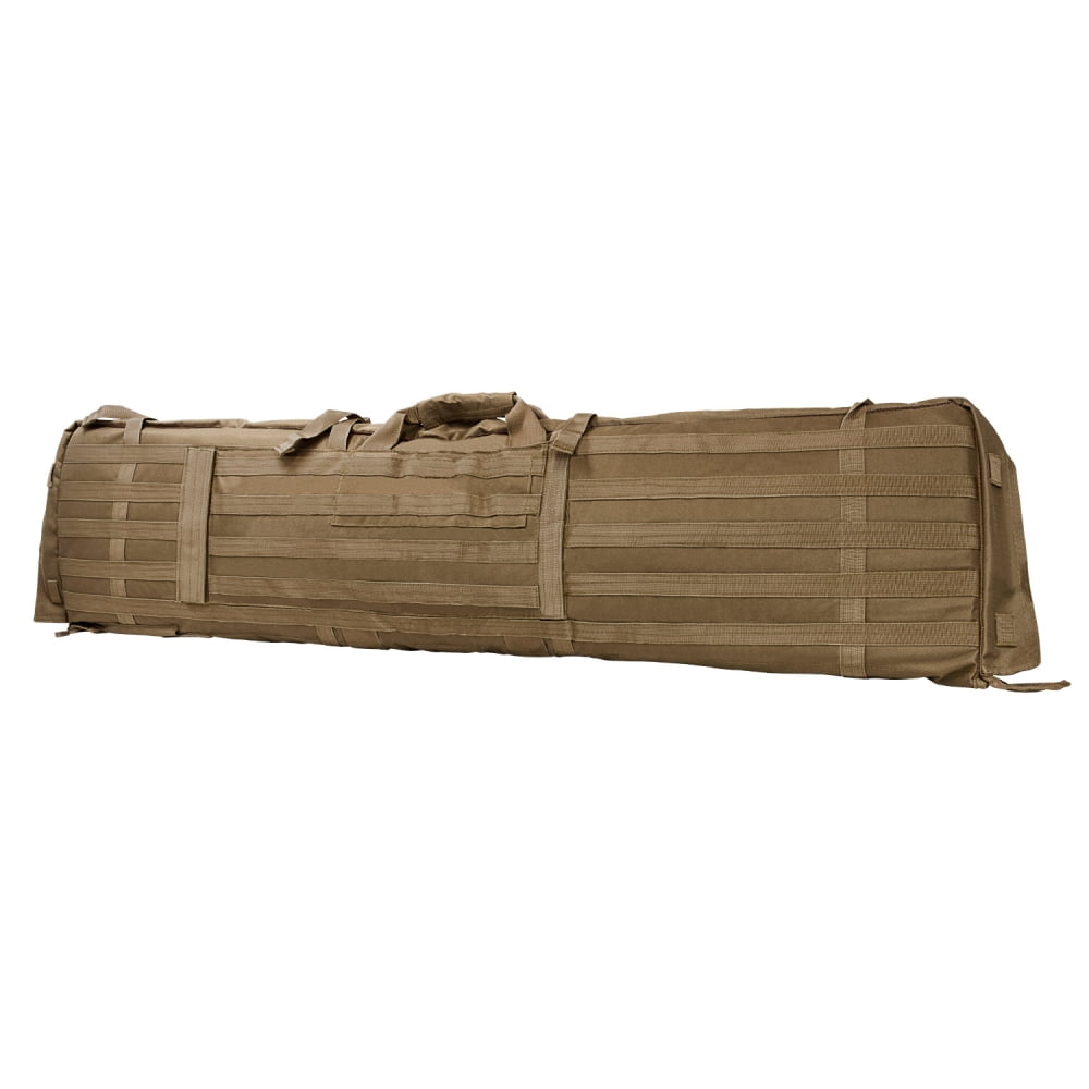 NcSTAR VISM Soft Padded Gun Case Rifle Carry Bag & 5.5 x 3 Ft. Shooting Mat, Tan