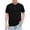 Black, variant on Boys Short Sleeve Shirts Crewneck Buttoned T-Shirts for Little Boys School Uniform Tops Size 4-14 Years