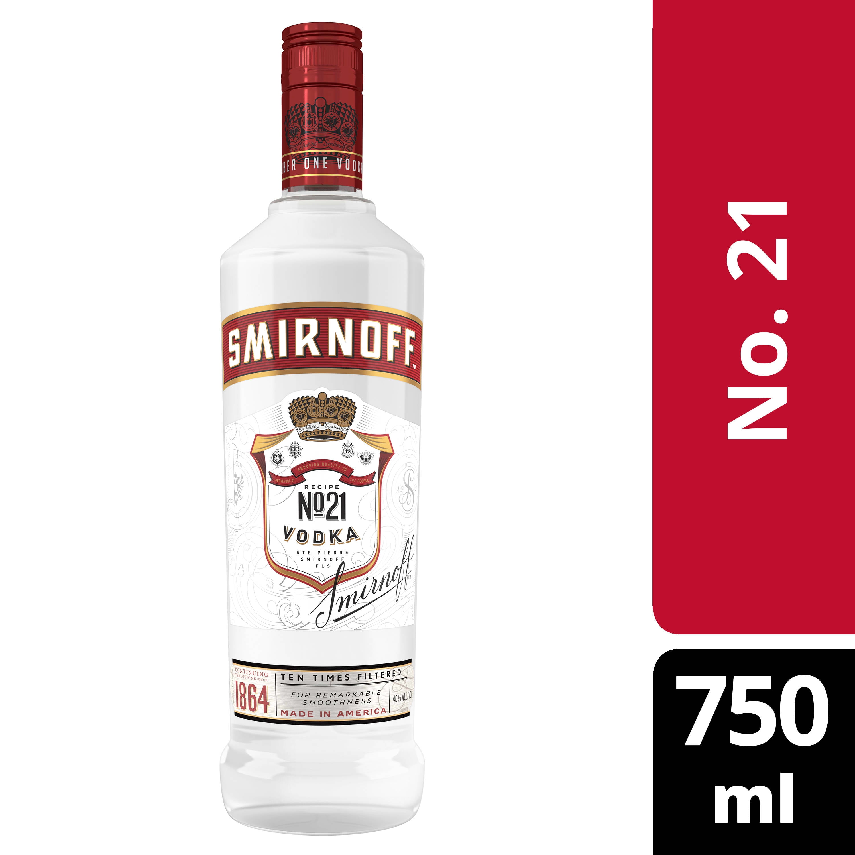Smirnoff No 21 Vodka 750 Ml Bottle Walmart Com