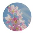 thumbnail image 4 of Orinice Flowers Sky Border Round Table Cover Stain Resistant Washable Indoor Outdoor Tablecloth Kitchen Dining Wedding Parties Waterproof 100% Polyester Fiber 54-58, 4 of 8