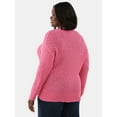 thumbnail image 3 of Terra & Sky Women's Plus V Neck Sweater, 3 of 4