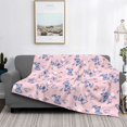 thumbnail image 2 of Yiaed Butterfly Print Blanket Throw Blanket Soft Cozy Flannel Blanket for Home Bed Sofa Couch Chair-60"x50", 2 of 6