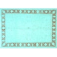thumbnail image 1 of Ahgly Company Indoor Rectangle Oriental Light Blue Traditional Area Rugs, 8' x 10', 1 of 4