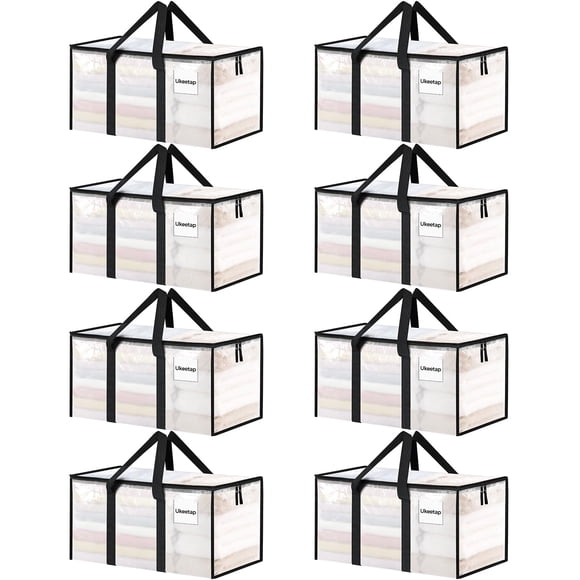 Bolsa de Almacenamiento Ukeetap Paquete de 8 Extra Grande 69x38x34 cm Resistente