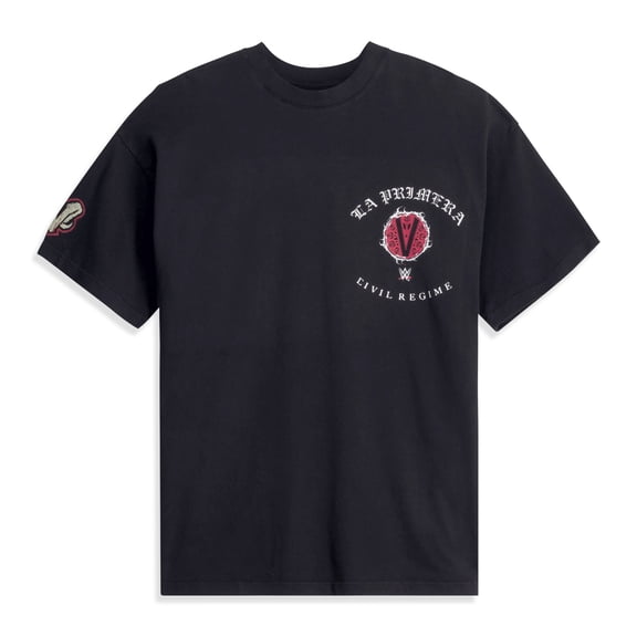 Men's Black Stephanie Vaquer Civil Regime La Primera T-Shirt