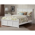 thumbnail image 6 of AFI Madison King Solid Wood Low Profile Platform Bed with Matching Footboard, White, 6 of 7