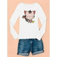 thumbnail image 3 of Cute Kittyboo W Colorful Flags Long Sleeve Toddler -Image by Shutterstock,  3 Toddler, 3 of 4