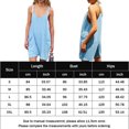 thumbnail image 2 of Pantalones Cortos De Tirantes Mamelucos cortos de punto sólido informal con bolsillo para mujer (azul claro XXL) Ygjytge para Mujer azul claro T M, 2 of 6