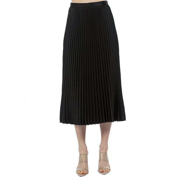 Falda midi plisada satinada AMAD Casual para mujer Talla M