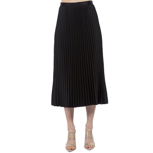 Falda midi plisada satinada AMAD Casual para mujer Talla S