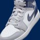 thumbnail image 4 of NEW A i r-Jor-dan 1 Mid Men's Multi Size White/Midnight Navy-Wolf Grey DQ8426-104, 4 of 6