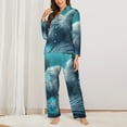 thumbnail image 2 of Sikiie Cat Underwater Fantasy Pajamas for Women Set, Womens Pajama Sets, Lounge Sets for Women, 2pjs for Women-XX-Large, 2 of 7