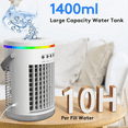 with Remote,Evaporative Mini Air Conditioner Portable AC Unit,Lights