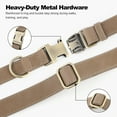 thumbnail image 5 of Plutus Pet Genuine Leather Dog Collar – Adjustable Pet Collar with Quick Release Metal Buckle, Soft Real Leather for Small Medium Large Dogs, Heavy Duty & Skin-Friendly (Ash Brown, S), 5 of 10