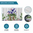 thumbnail image 6 of Spring Easter Placemats Set of 6, Purple Floral Summer Botanical Vintage Placemats for Dining Table, Place Mats for Kitchen Tabletop, Waterproof Wipeable Dining Table Mats Set, 6 of 9