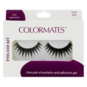 Colormates Eyelash Kit One Pair with Adhesive Gel #53003
