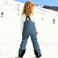 thumbnail image 7 of 2026 New Kids Snow Bibs Waterproof Insulated Ski Pants Girls Adjustable Strap Snowboard Overalls Lightweight Winter Snowsuit,Navy 12-13 Years, 7 of 7