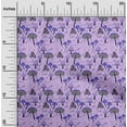 thumbnail image 2 of oneOone Cotton Jersey Pastel Purple Fabric Mushroom Quilting Supplies Print Sewing Fabric By The Yard 58 Inch Wide, 2 of 5