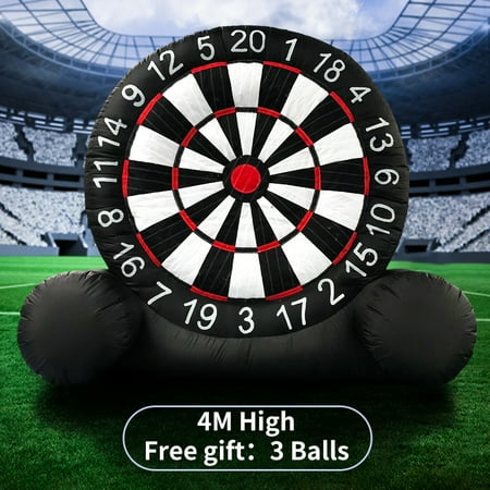 Air Dart - 13ft High Huge Inflatable Dart Board For Game Football With Air Blower 110V