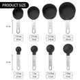 thumbnail image 2 of Juego de tazas y cucharas medidoras, cuchara precisa con mango de acero inoxidable apilable de 8 piezas Compatible con comida, 2 of 5
