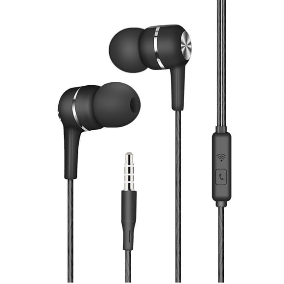Écouteurs Microphone Filaires Stéréo Écouteurs Basses Compatibles avec Écouteurs pour Téléphone Android Support