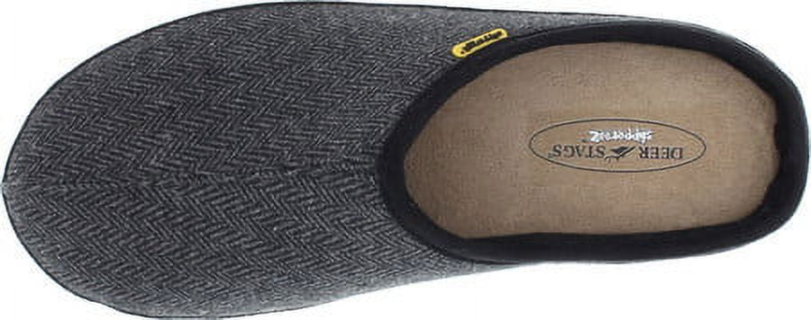 Deer Stags Unisex Wherever Tweed Slipper - Black - 7 Wide