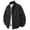 A-Black, variant on Baseball Jacket for Men Long Sleeve Collared Zip Up Tops Fall Workout Big and Tall Outwear with Pockets