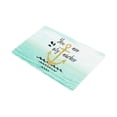 thumbnail image 2 of MKHERT You are My Anchor Nautical Anchor Quotes on Seascape Ocean Doormat Rug Home Decor Floor Mat Bath Mat 30x18 inch, 2 of 3