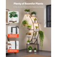 thumbnail image 6 of VEVOR Plant Stand Indoor with Grow Lights, 63 in Tall 9-Tier Lighted Plant Shelf, Metal Corner Plants Holder, 3 Timer & 10 Brightness, Curve-Shaped Flower Display Rack for Living Room Balcony Decor, 6 of 9