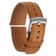 thumbnail image 1 of Rápido Desenganche Auténtico Cuero Reloj Banda 22mm Ancho Flor Vaca Cuero Reloj Correa para Hombres y Mujeres, Claro Marrón y Plata Tono, 1 of 8