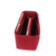 thumbnail image 4 of Purse Organizer Insert Felt Bags Handbag with Zipper Tote Shaper Multi Pocket Burgundy, 4 of 4