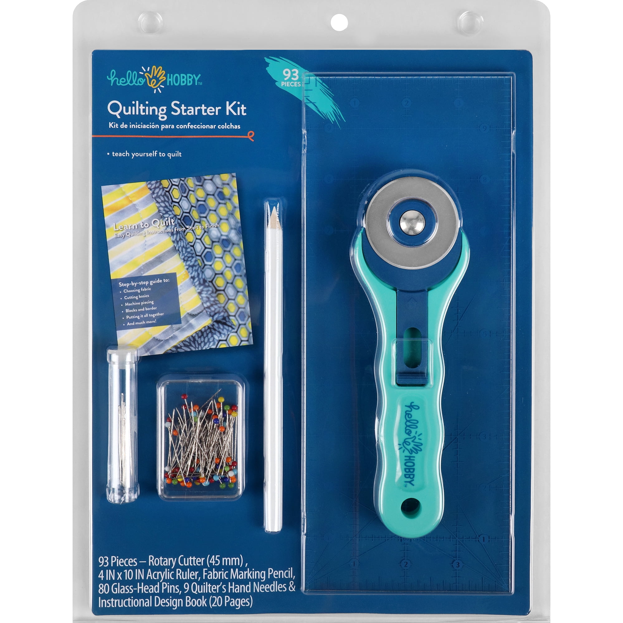 Hello Hobby Quilting Kit, 93 Pieces