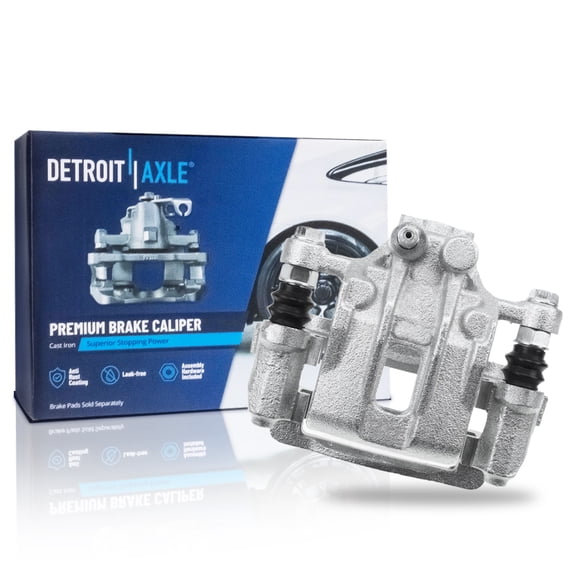 Detroit Axle - Rear Left Brake Caliper w/ Bracket Replacement for 2015-2019 Hyundai Sonata 2016-2020 Kia Optima