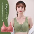 thumbnail image 1 of Ropa interior para mamá, sujetador con hebilla frontal estilo chaleco de belleza inalámbrico para mujeres de mediana edad y mayores, de seda de hielo sin costuras, 1 of 5