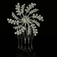 thumbnail image 4 of Diamante Mujeres Nupcial Boda Baile de graduación Flor de de imitación Pinza de cabellero Horquilla Yotijar Peine del pelo nupcial, 4 of 6
