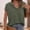 Green, variant on Shirts for Women Loose Hooded Button Short Sleeve T Shirt Soft Knitted Polyester Spandex Cotton Blend for Casual Wear L Size Spring Summer Womens Tops