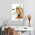 thumbnail image 2 of Elephant Stock Fox And Friend Wall Art - Vertical Canvas Wall Art - Living Room Wall Decor - Animal Canvas - White And Orange Decor By Carol Robinson - 16" x 24", 2 of 8