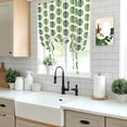 thumbnail image 5 of Tropical Leaf Balloon Curtains for Bedroom/Front Door/Bathroom, Boho Green Monstera Palm Leaves Botanical Beige Tie Up Curtains 63 Inch Length Kitchen Curtains Shades for Windows 46"x63", 5 of 8