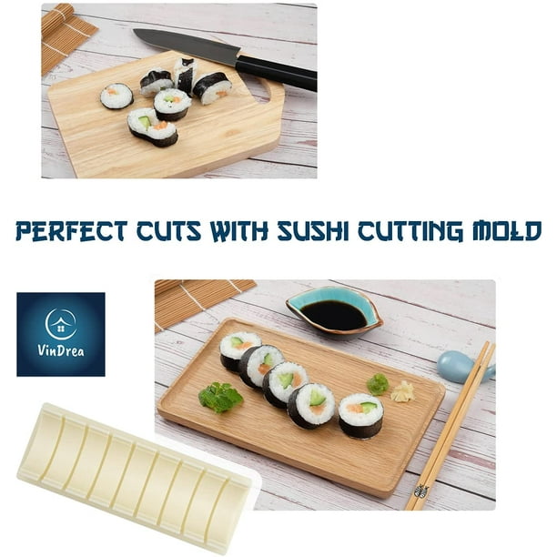 VinDrea Sushi Making Kit For Beginners - Bazooka Roller Kits - Bamboo  Rolling Tools - Easy DIY Sushi Maker Set - A Fun Way To Make Your Own Sushi  At