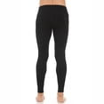 thumbnail image 2 of Woolverino - Men's Merino Wool Midweight Flyless Running Tights - Base layer Bottoms - Black - Small, 2 of 5