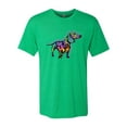 thumbnail image 2 of Wild Bobby, Colorful Dachshund Is My Spirit Animal Lover Mens Premium Tri Blend T-Shirt, Envy, Small, 2 of 3