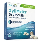 OraCoat XyliMelts Stick-On Melts for Moisturizing, Mild Mint