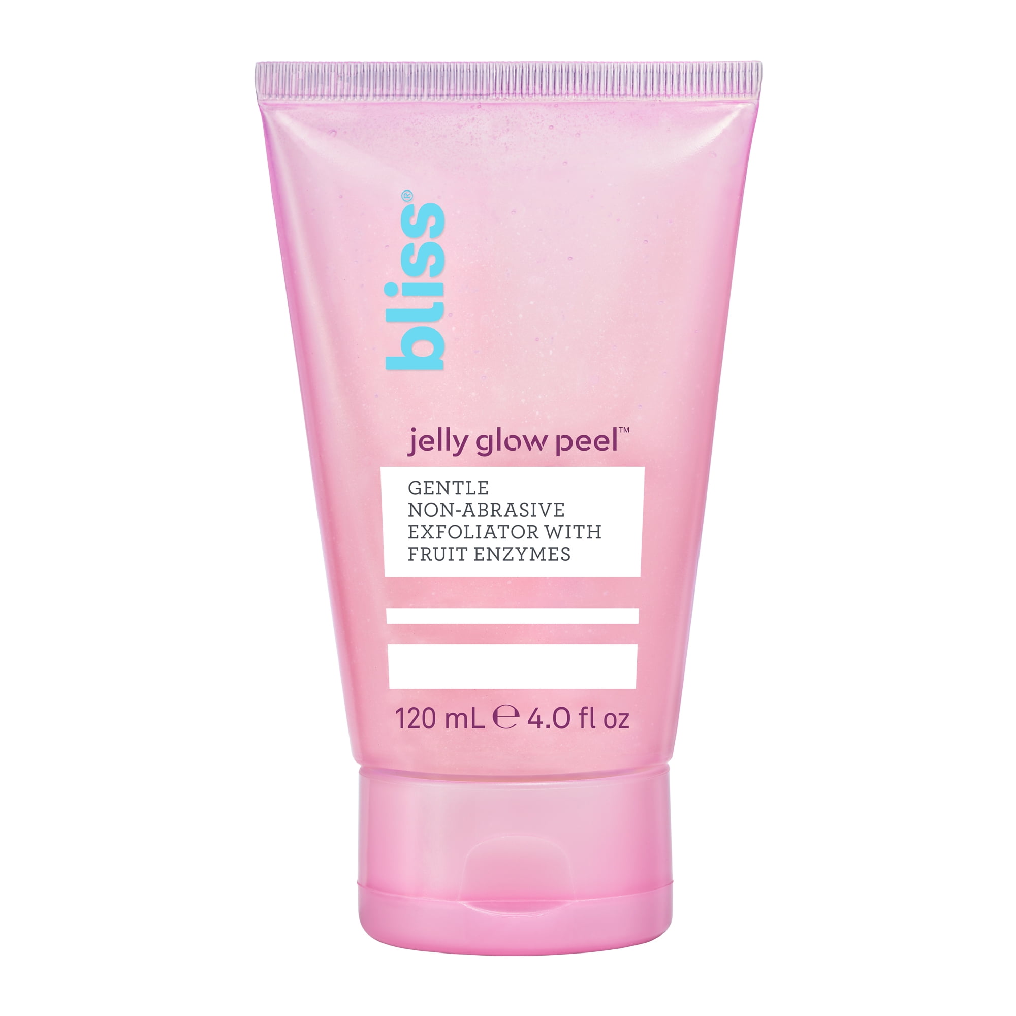 Bliss Jelly Glow Peel Gentle Non-Abrasive Exfoliator With Fruit Enzymes | Clean | Cruelty Free | Paraben Free | 4 oz