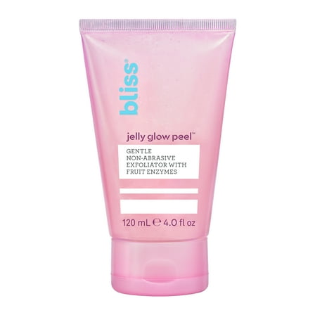 Bliss Jelly Glow Peel Gentle Exfoliating Cleanser with Fruit Enzymes, 4 oz