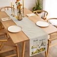 thumbnail image 3 of Table Runner 120 Inches Long for Kitchen Dining, Yellow Sunflower Dresser Scarf Farmhouse, Dining Table Decorations for Wedding/Parties, Gnomes Elegant Pastoral Vintage Art Rustic 13 x 120 In, 3 of 8