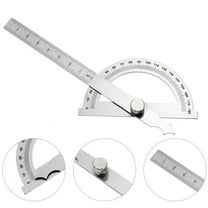 MLINS Angle Protractor Angle Finder Ruler Two Arm Stainless Steel Protractor
