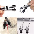 thumbnail image 4 of 10 Pcs Metal Clothes Pegs Non-Slip 360° Swivel Clothespins for Clothes Scarf Hats, 4 of 5