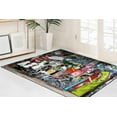 thumbnail image 5 of Abstract Rugs, Modern Rugs, Rugs, Personalized Gifts Rug, Decorative Rug, Trendy Rug, Graffiti Rug, Modern Rug Bath Rug, Banksy Graffiti Rug, 2.6'x5' - 80x150 cm, 5 of 8