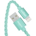 thumbnail image 3 of Liquipel Powertek iPad & iPhone Charger Cable, Fast Charging 6ft MFI Certified Lightning to USB Cord, Twizzler Mint, 3 of 7