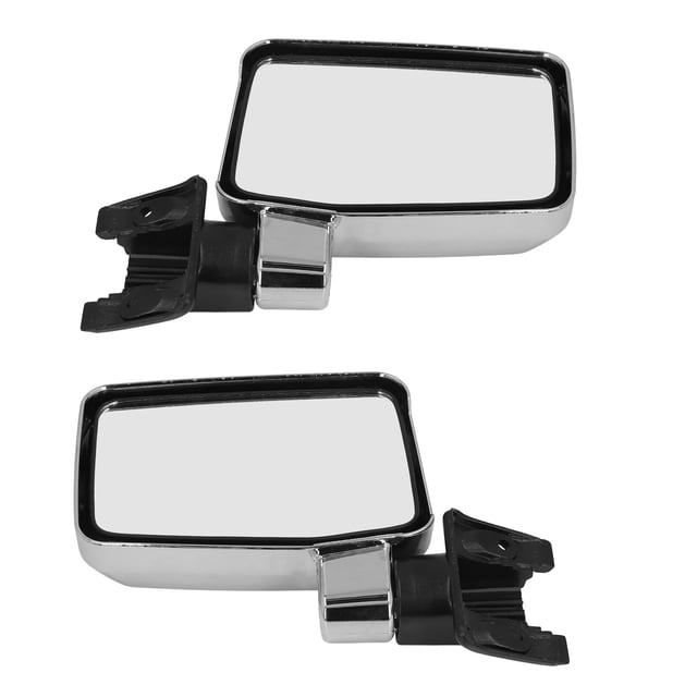 Espejo retrovisor, cromado plateado Espejo retrovisor cromado Conjunto de espejo retrovisor Accesorios para espejo retrovisor Diseñado para profesionales
